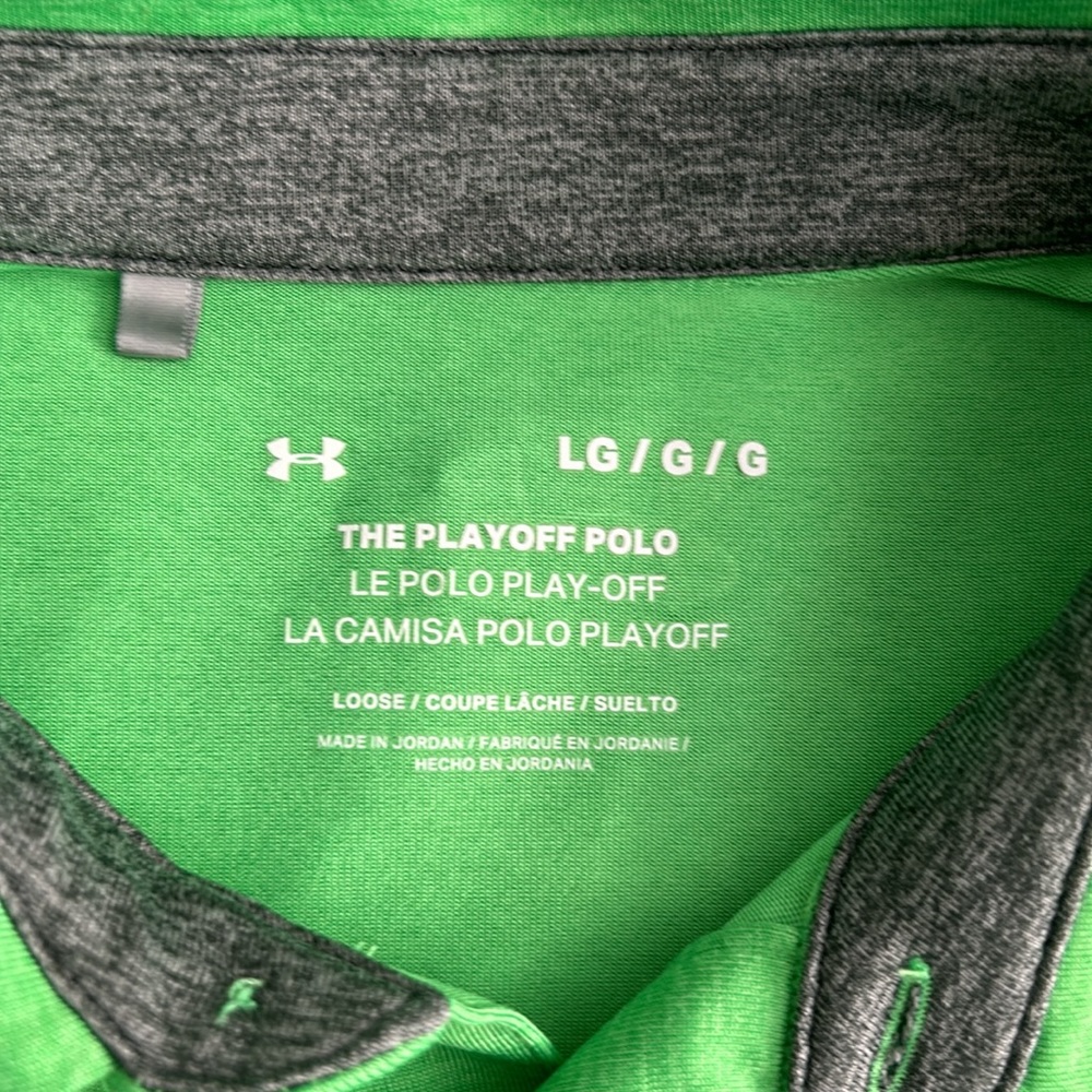 Under Armour “Playoff Polo” green golf shirt - Picture 3 of 3